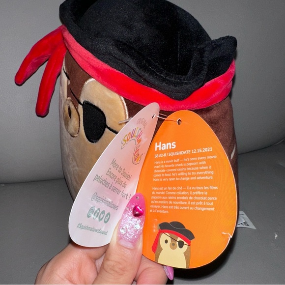 Squishmallows Hans the Hedgehog 8" Stuffed Halloween Plush - Picture 2 of 5